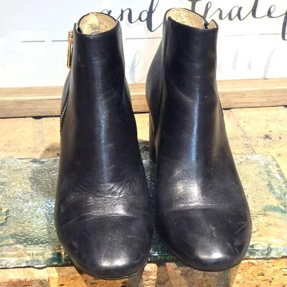 Karl Lagerfeld 'Susie' Smooth Leather Bootie Sz 10 - Picture 7 of 12